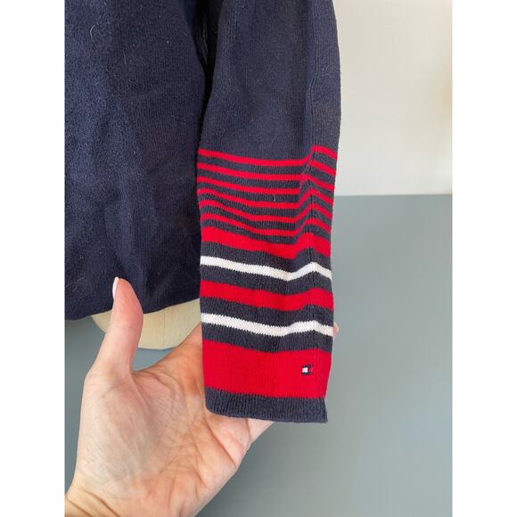 Tommy Hilfiger womens blue Sweater with embroidered logo size M - Picture 4 of 8